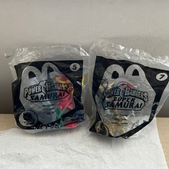 2/$40 McDonalds Power Rangers Super Samurai Gold Ranger 2012, Samurai Megazord… - Picture 1 of 7